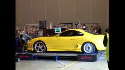 1110hp Toyota Supra Dyno with Nitrous Spray