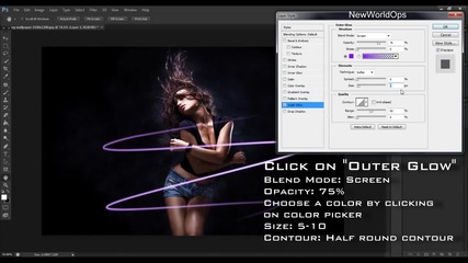 Adobe Photoshop Cs6 - Basic Neon Lines [ Tutorial ]