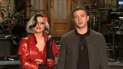 Lady Gaga и Justin Timberlake в Snl