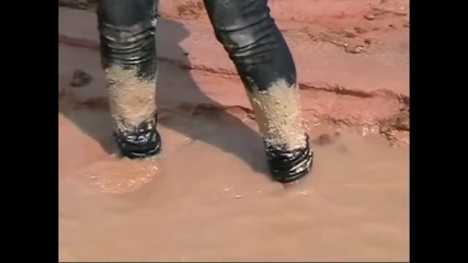 Thai girl goes on a mudding trip