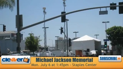 Michael Jackson Мемориала в Staples Center - Los Angeles