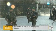 Войници и полицаи около църквите във Франция