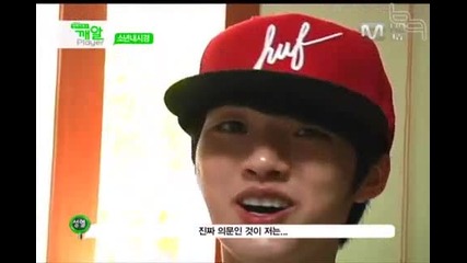 110629 Infinite Sp E2 Cut - Sunggyu s Hat Collection