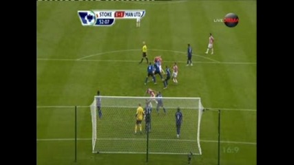 Stoke - Man Utd - гол на Крауч за 1:1