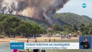 Пожар избухна в района на Халкидики, чрез 112 призовават за евакуация