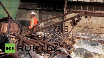 Egypt: Ex-President Mubarak's former HQ demolition job begins