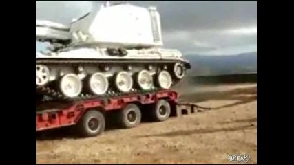 Неуспешно товарене на танк