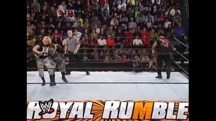 Royal Rumble 2002 Dudley Boyz vs Spike Dudley & Tazz [ Tag Team championship match]