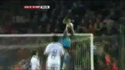 Amazing Goal Pedro - Barcelona vs La Coruna 14.04.10 