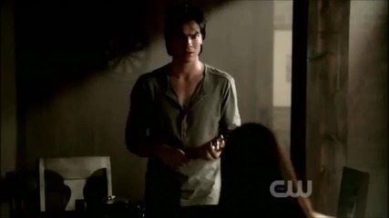 Damon & Elena training scene Vampire Diaries