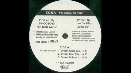 Zona - Por Causa Do amor (dream Radio Mix)