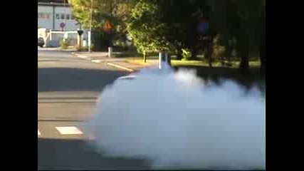 Swedish Bmw E30 325 Turbo Burnout - 600hp Orange Beast