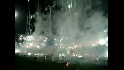 Coritiba - Corinthians - Феноменална атмосфера от феновете на Coritiba 