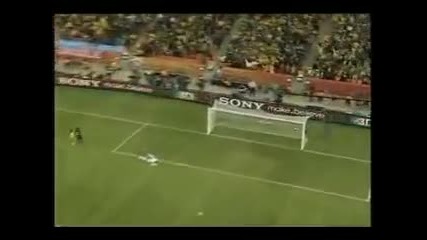 Първия гол на Световното през 2010 
