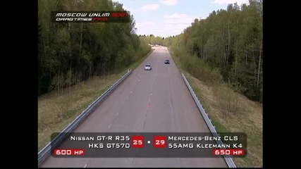 Nissan Gt-r Hks vs Mercedes-benz Cls55 Amg Kleemann