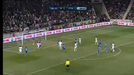 Slovenia 0:1 Italy euro 2012 - Qualif. 