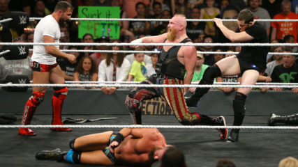 Kyle O'Reilly and Bobby Fish unleash a vicious post-match assault on SAnitY: NXT TakeOver: Brooklyn III (WWE Network Exclusive)
