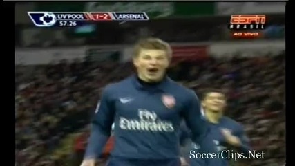Liverpool 1 - 2 Arsenal - Arshavin 