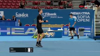 Александър Лазаров - Оскар Оте 7:6, 5:7, 1:6 /репортаж/