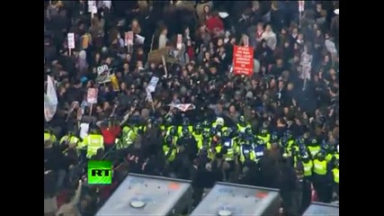 Студентски протест в Англия