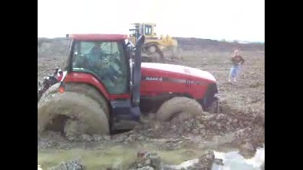 Stuck tractor