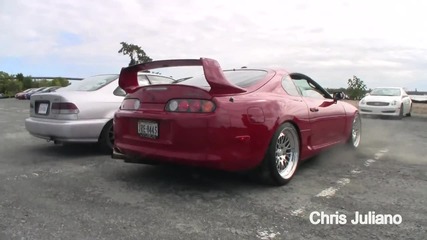 Supra 1400whp Launch Control! Flames!