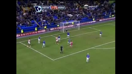 Евертън - Арсенал 1:4 Росицки Гол 29.12.07