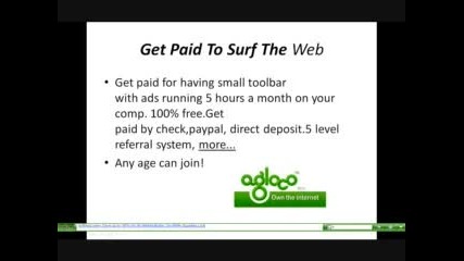 Agloco - Get Paid To Surf The Web