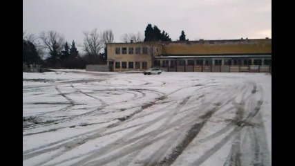 Дрифт с Лада Самара на полигона