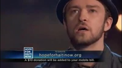 Помощ За Хаити!! Justin Timberlake & Matt Morris - Hallelujah Hope For Haiti Now 