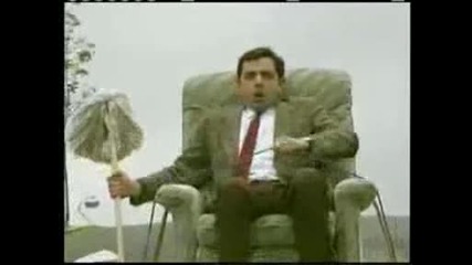 Mr. Bean Video - Mr. Bean driving on roof of a car