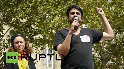 France: Thousands of Kurds protest against Turkish attacks on PKK
