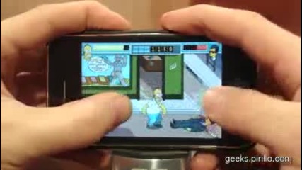 The Simpsons on the iphone 
