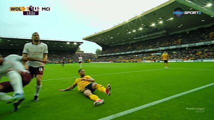 Wolverhampton Wanderers FC with an unlucky Own Goal, vs. Manchester City