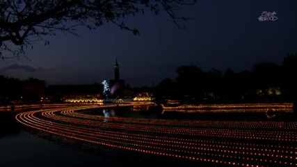 7 милиона коледни светлини в японския парк Nabana