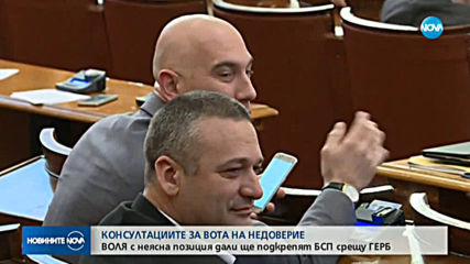 ВОЛЯ с неясна позиция дали ще подкрепят вота на недоверие