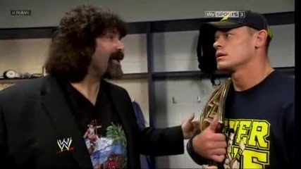 Raw 04/22/13 - Mick Foley и John Cena | Backstage |..
