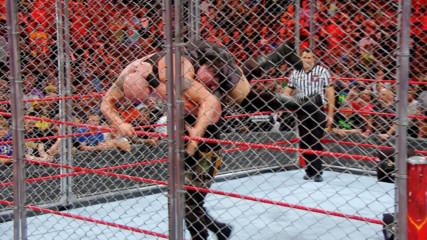 Watch Braun Strowman drive Big Show through a steel cage from five different angles: WWE.com Exclusive, Sept. 9, 2017