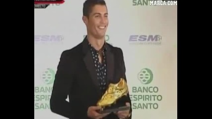 Cristiano Ronaldo Receives Golden Boots (4 November 2011)