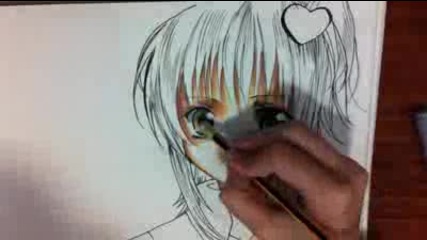 Drawing and coloring Amu from Shugo Chara! [hd]