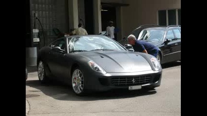 Matte black Ferrari 599 Gtb