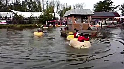 Състезание с тикви вместо с лодки се провежда в Белгия