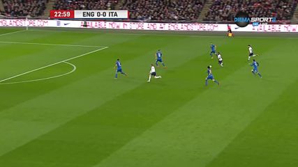 Англия - Италия 1:0 /първо полувреме/