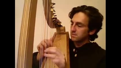 Medieval harp troubadour 
