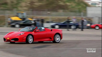 Trying to drift with a Ferrari F430 Spider - Lovely Sounds