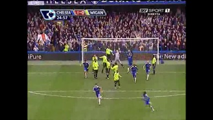 Chelsea - Wigan 2:1 John Terry Goal