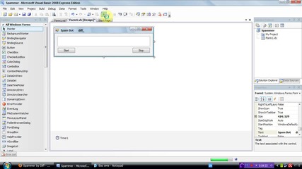 [hd Урок] Спамър [spam Bot] в Visual Basic 2008 Express