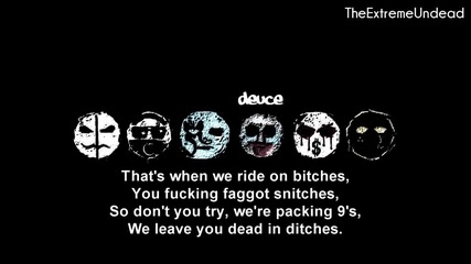 Hollywood Undead - Dead In Ditches [lyrics Video]