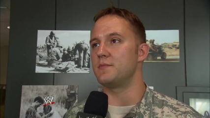 John Cena and Alicia Fox visit wounded warriors at Walter Reed National Military Medical Center
