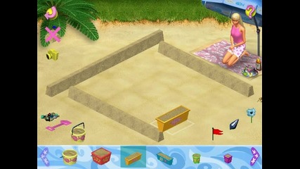Barbie - beach vacation (пясъчен замък)